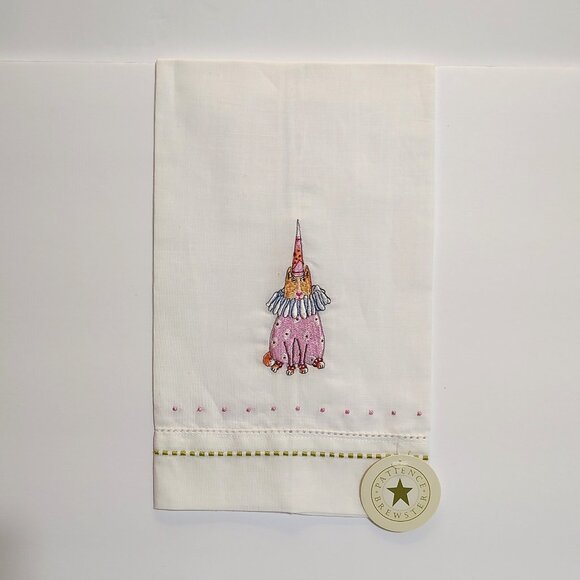 Patience Brewster Krinkles Pepe Polka Cat Tea Towel - Picture 1 of 1